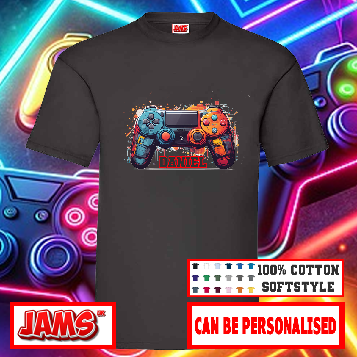 Personalised Game Controller T-Shirt