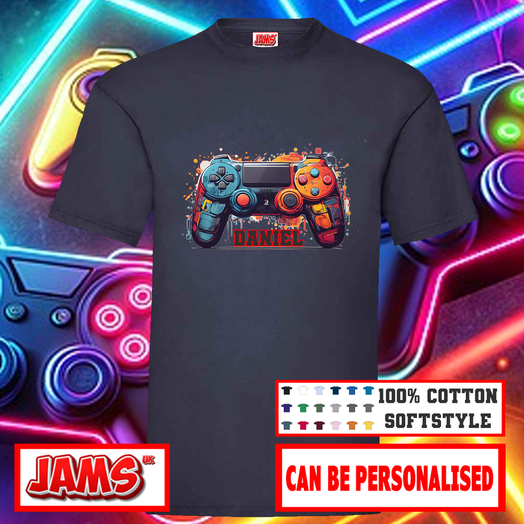 Personalised Game Controller T-Shirt