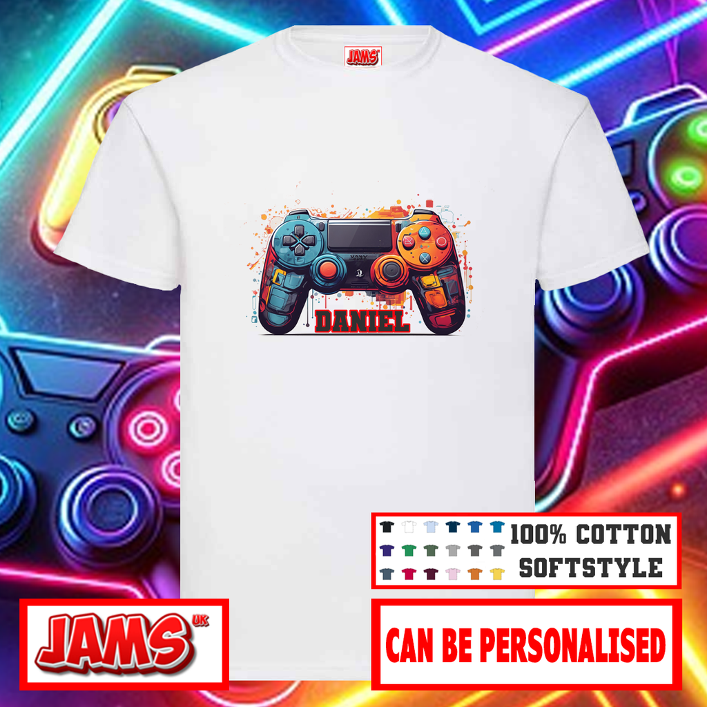 Personalised Game Controller T-Shirt