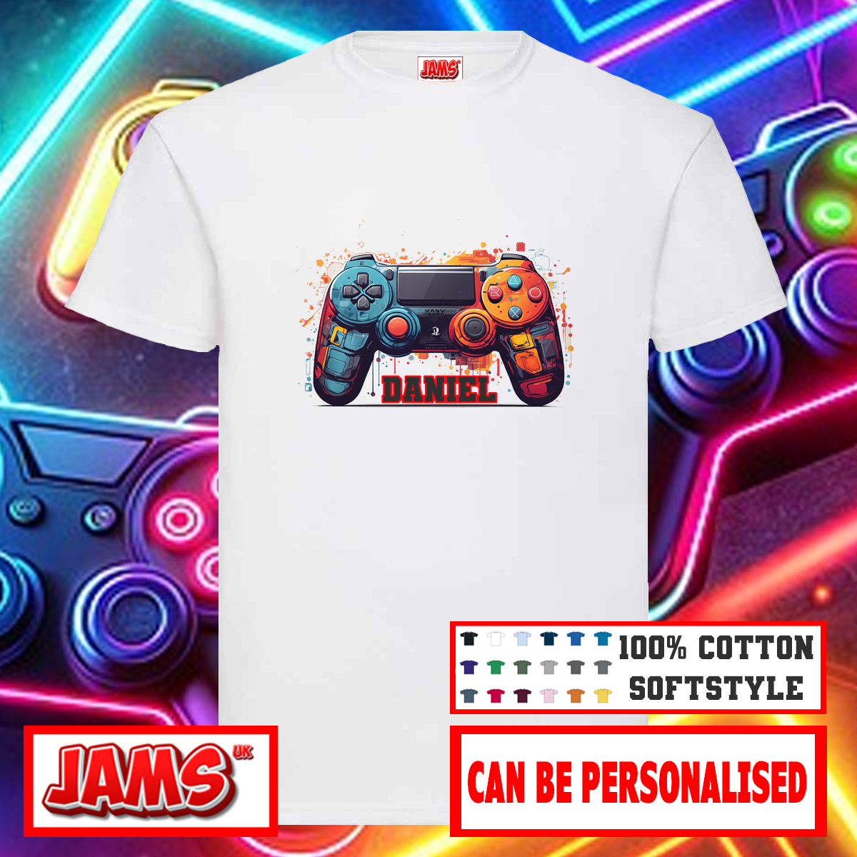 Personalised Game Controller T-Shirt