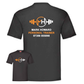 Personal Trainer Tee With Your Logo Front & Back - Ladies Fit
