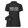 Personal Trainer Polo With Initials, Name & Number - Ladies Fit