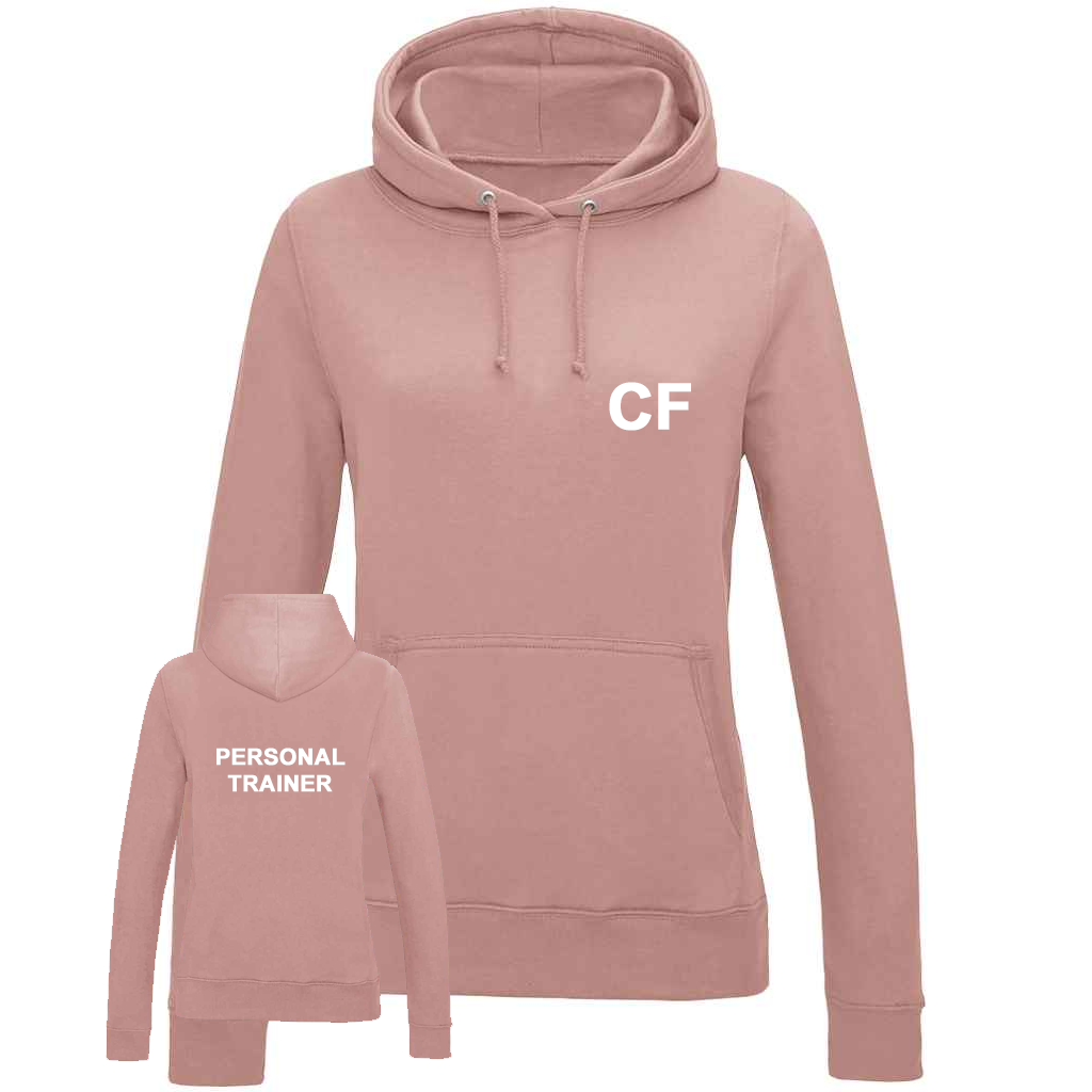 Personal Trainer Hoodie With Initials - Ladies Fit