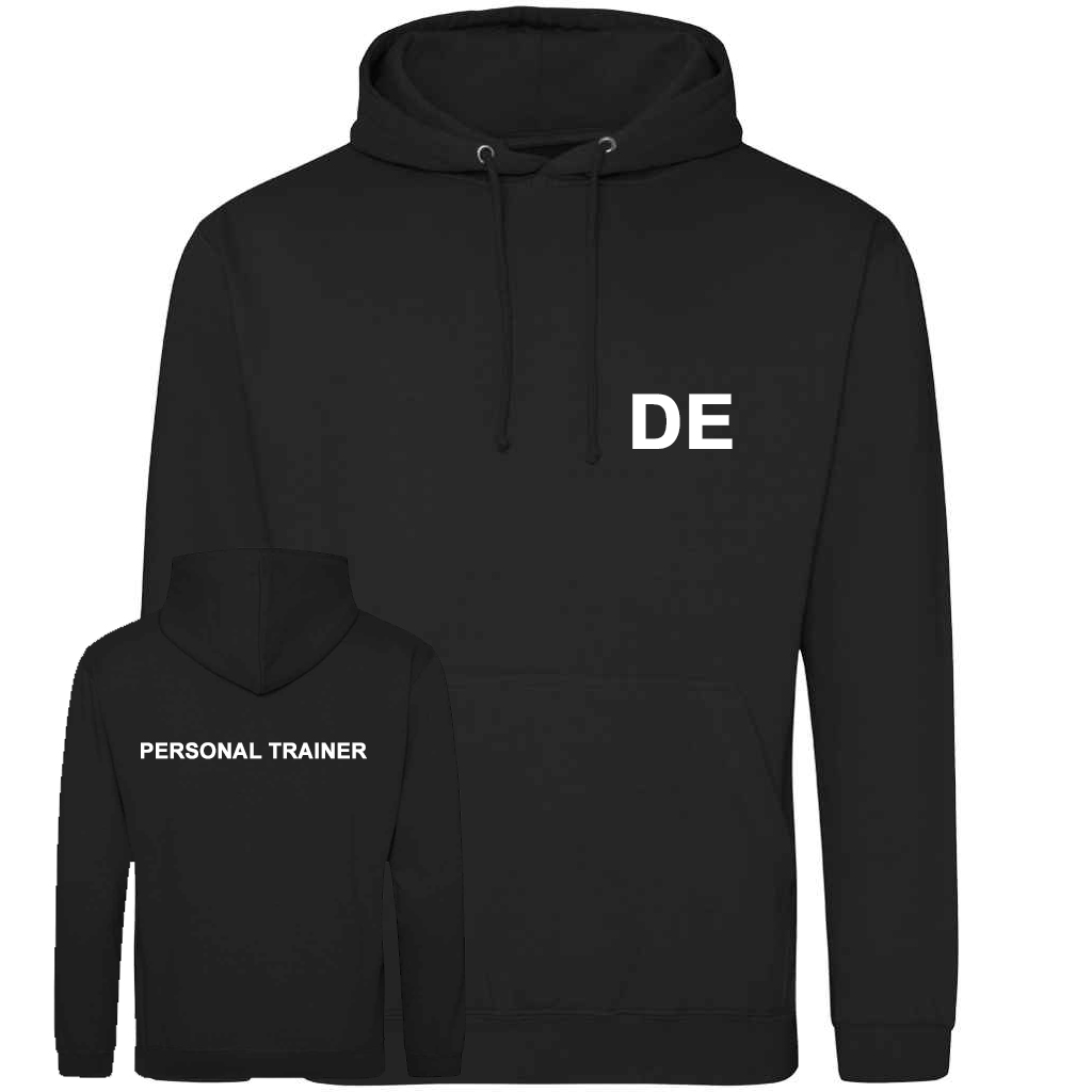 Personal Trainer Hoodie With Initials – Mens Fit
