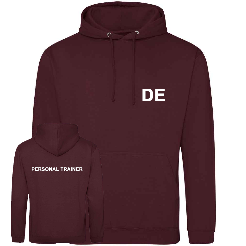 Personal Trainer Hoodie With Initials – Mens Fit