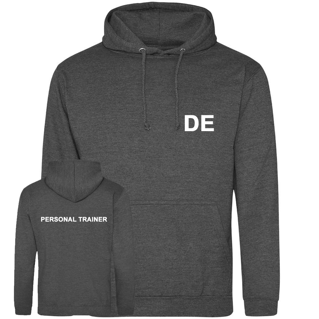 Personal Trainer Hoodie With Initials – Mens Fit