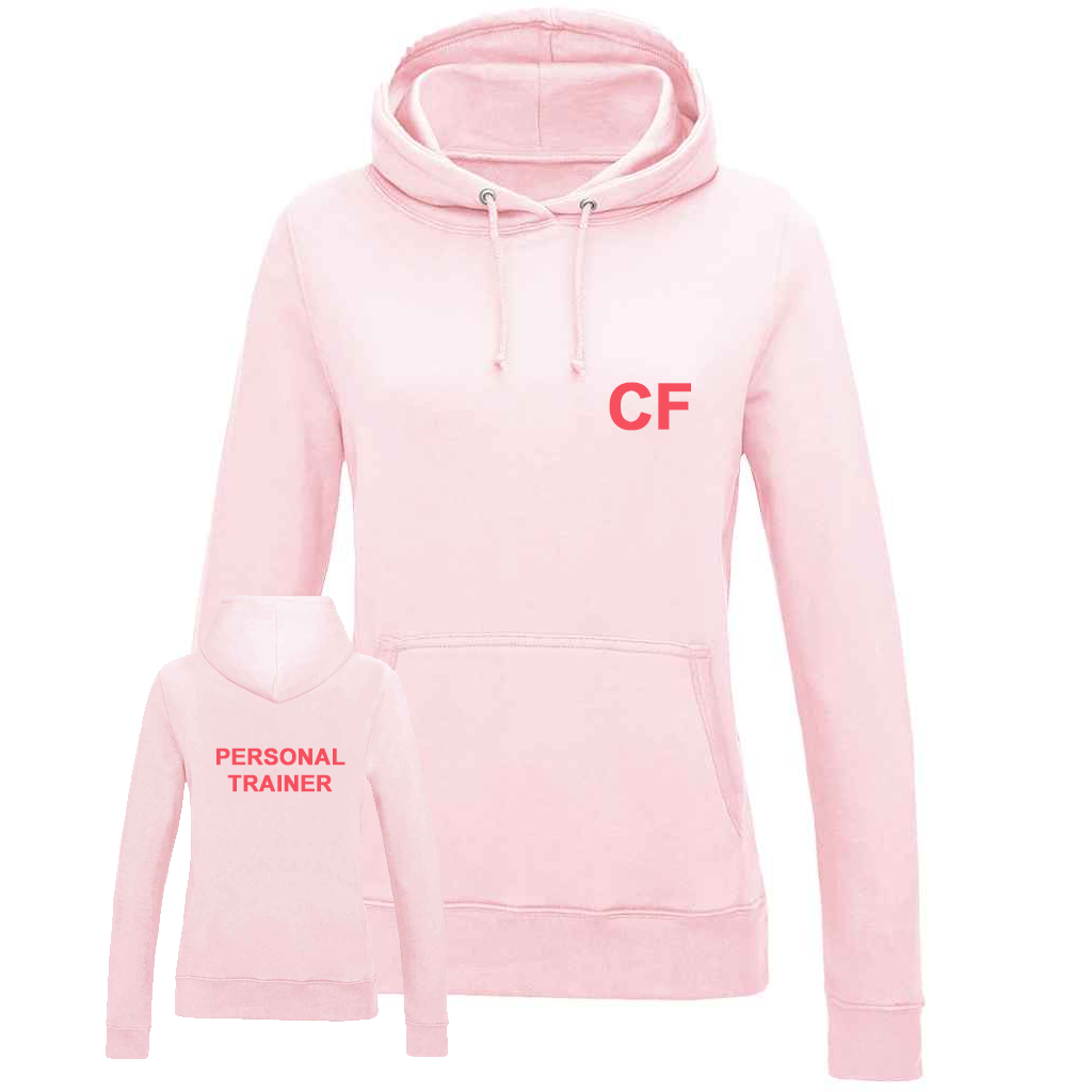 Personal Trainer Hoodie With Initials - Ladies Fit