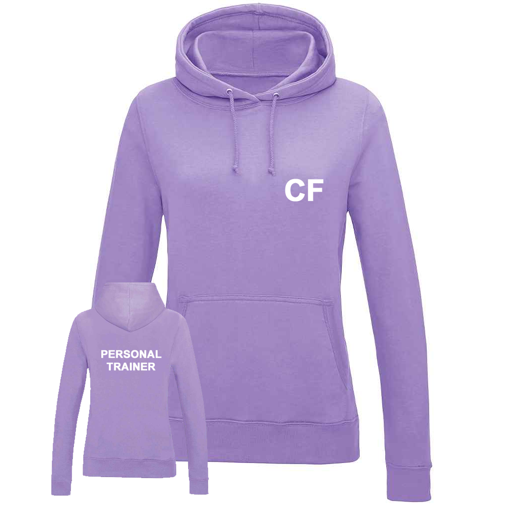 Personal Trainer Hoodie With Initials - Ladies Fit