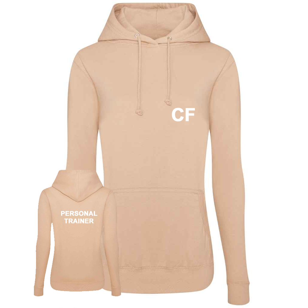 Personal Trainer Hoodie With Initials - Ladies Fit