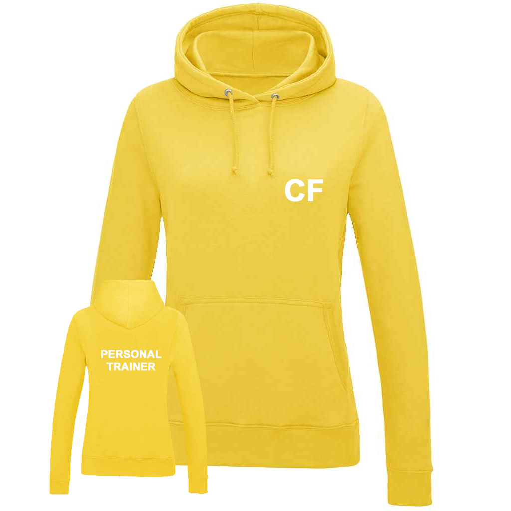 Personal Trainer Hoodie With Initials - Ladies Fit