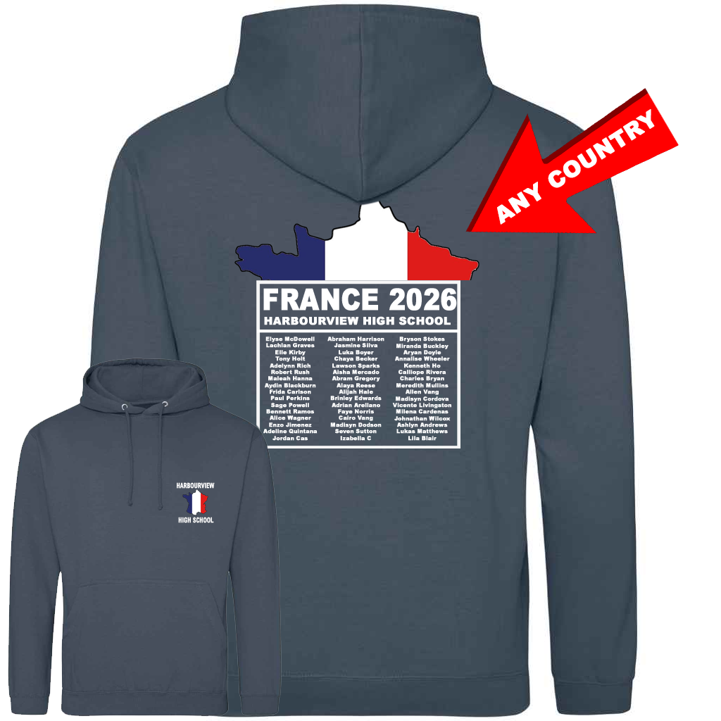 School Trip Colour Flag Hoodie