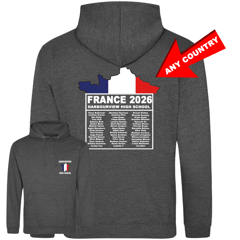 School Trip Colour Flag Hoodie