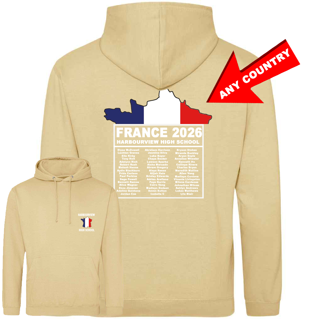 School Trip Colour Flag Hoodie