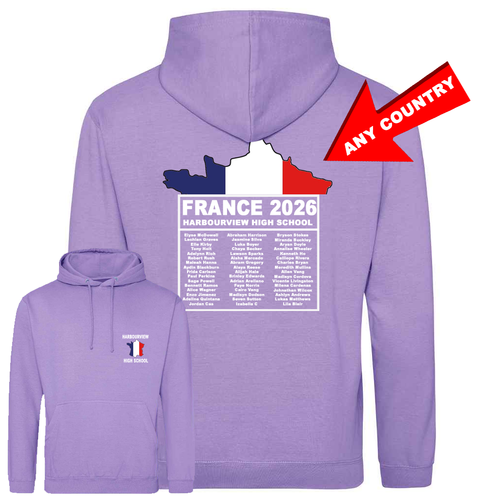 School Trip Colour Flag Hoodie