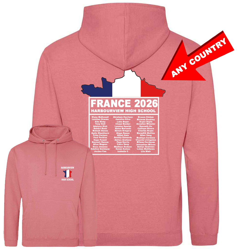 School Trip Colour Flag Hoodie