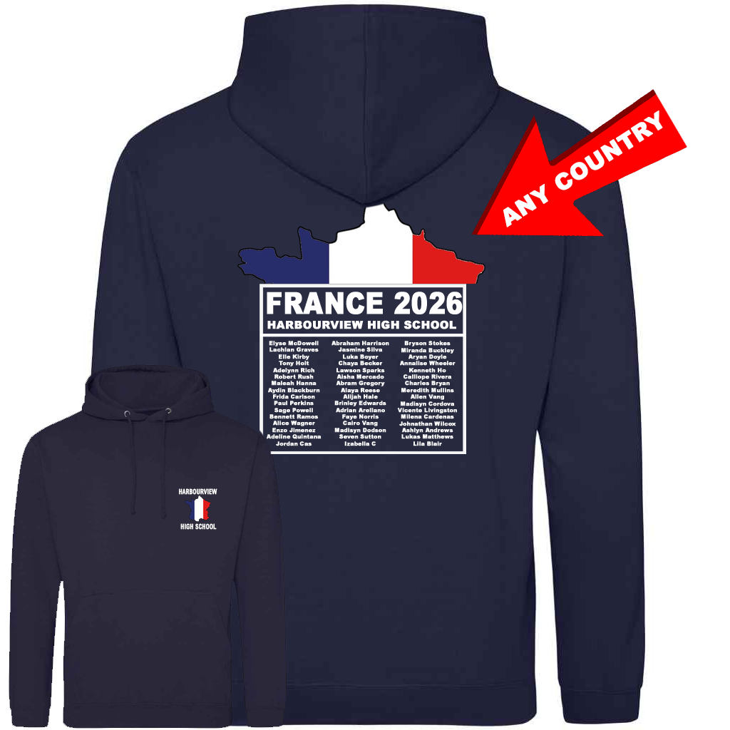 School Trip Colour Flag Hoodie