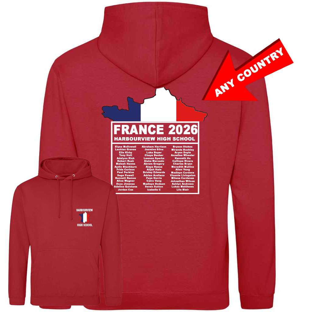 School Trip Colour Flag Hoodie