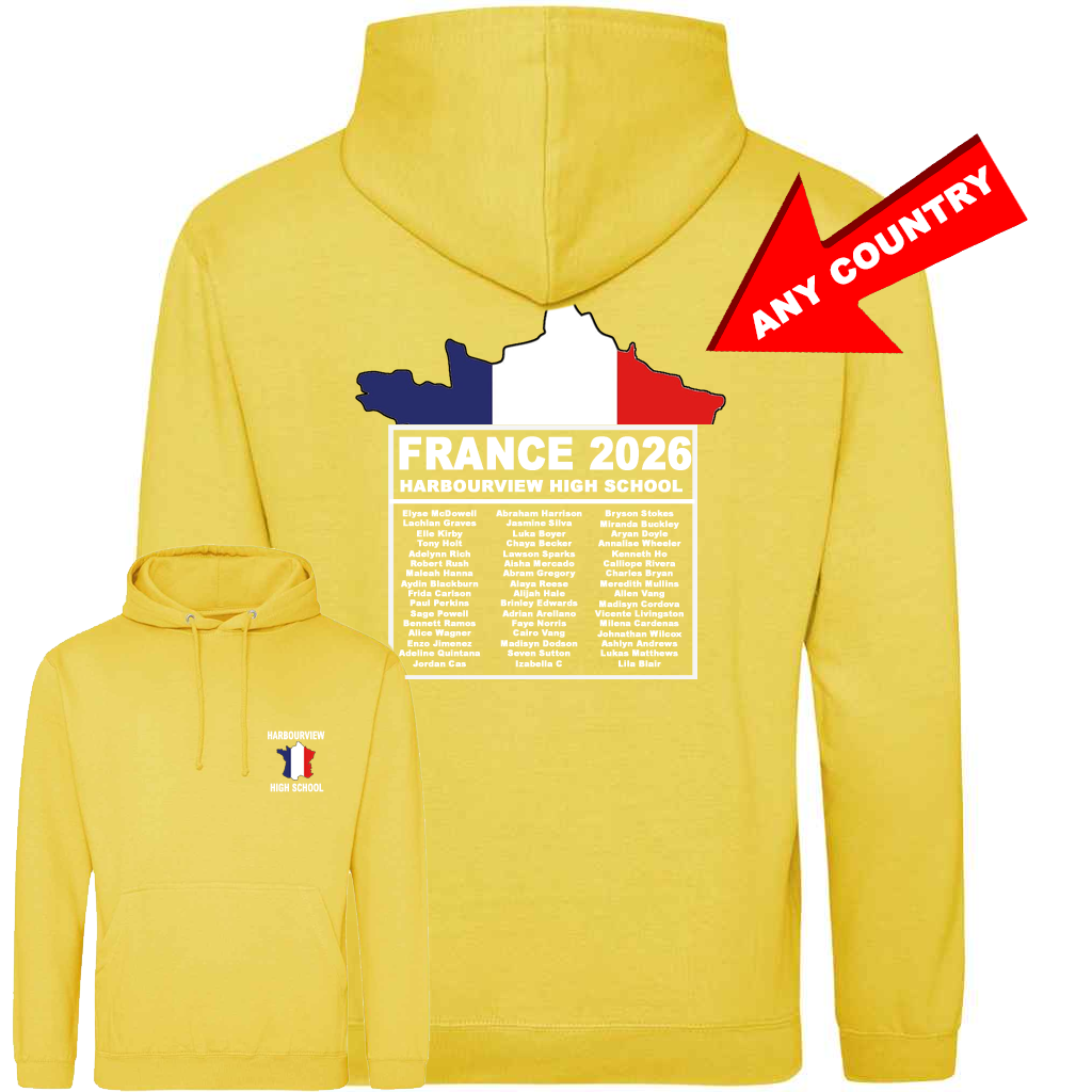 School Trip Colour Flag Hoodie