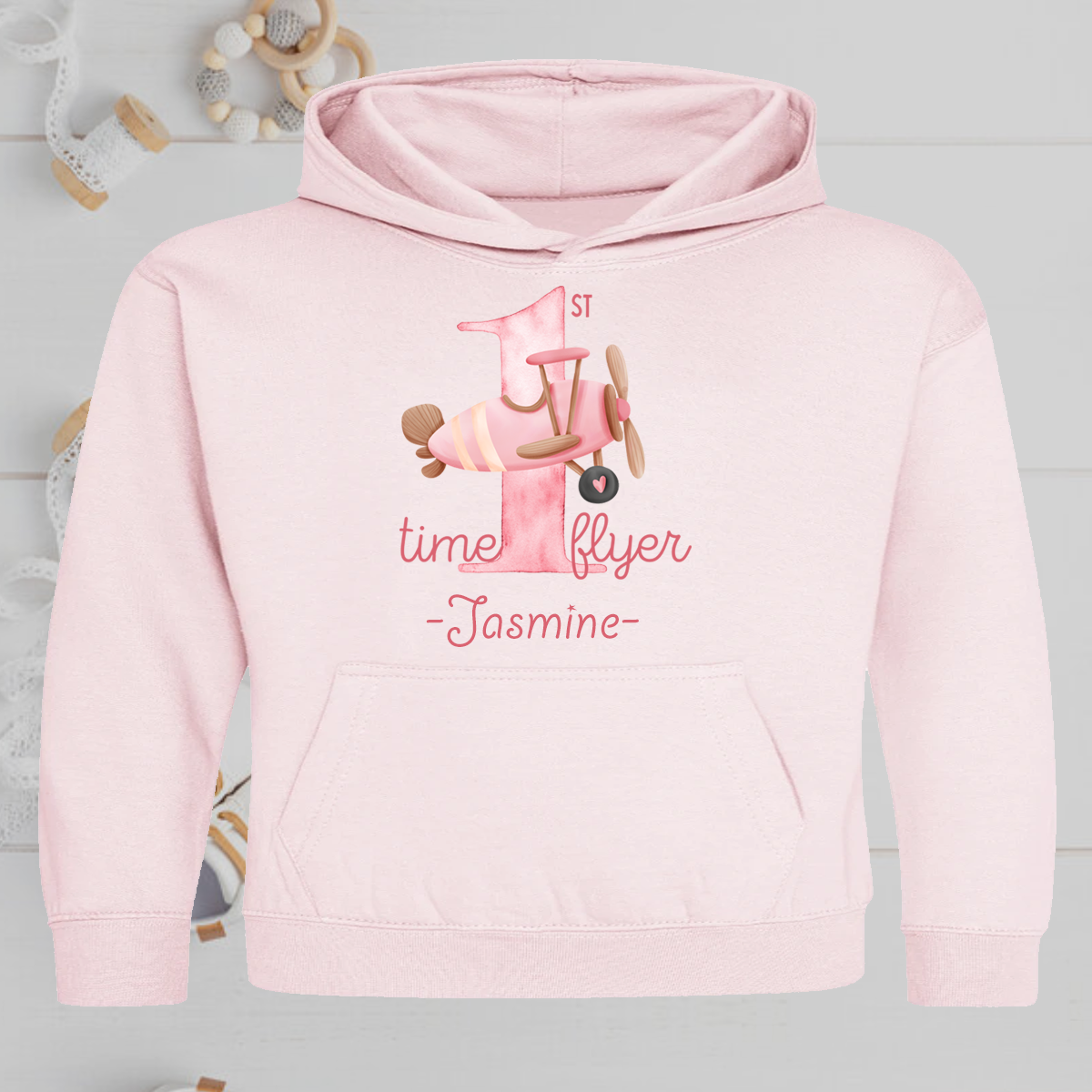 First Time Flyer Hoodie Girls