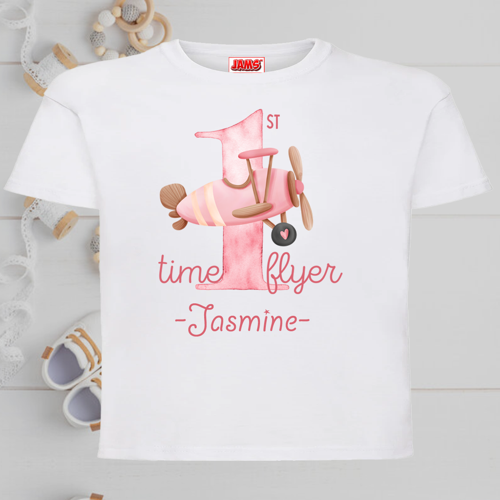First Time Flyer T Shirt Girls