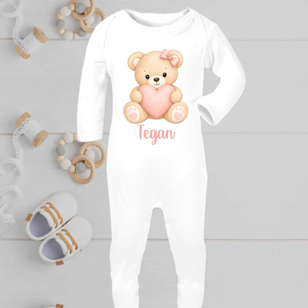 Teddy & Heart Romper