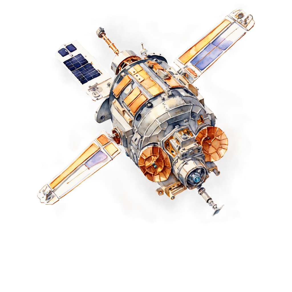 Space Satellite T Shirt
