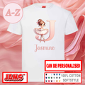 Dance Princess Ballerina Letter T Shirt