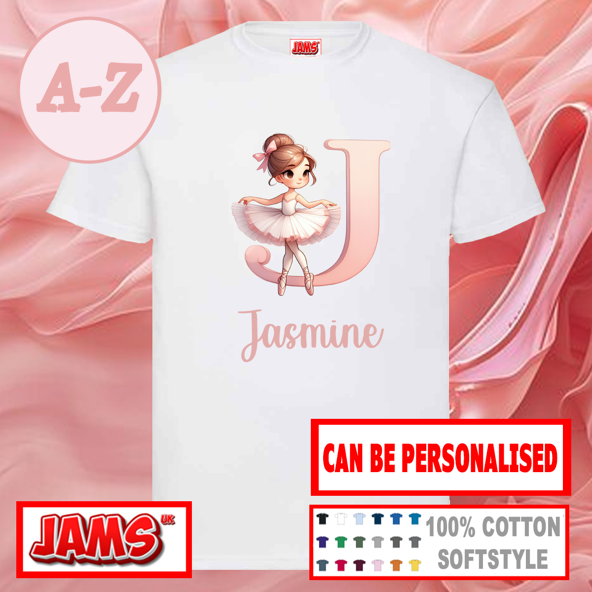 Dance Princess Ballerina Letter T Shirt