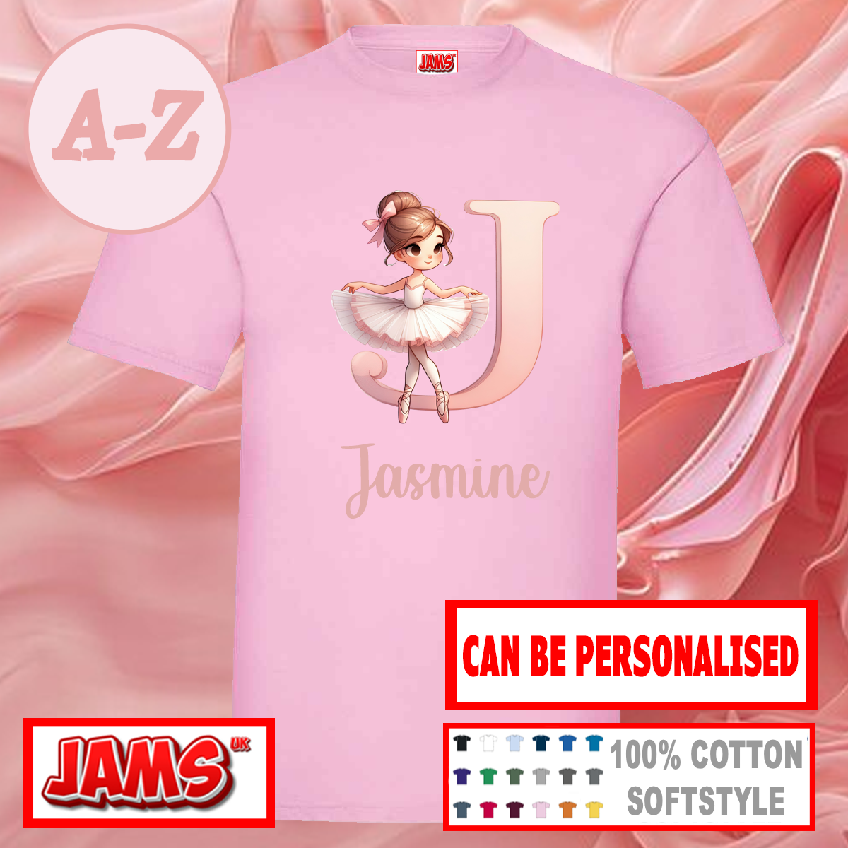 Dance Princess Ballerina Letter T Shirt