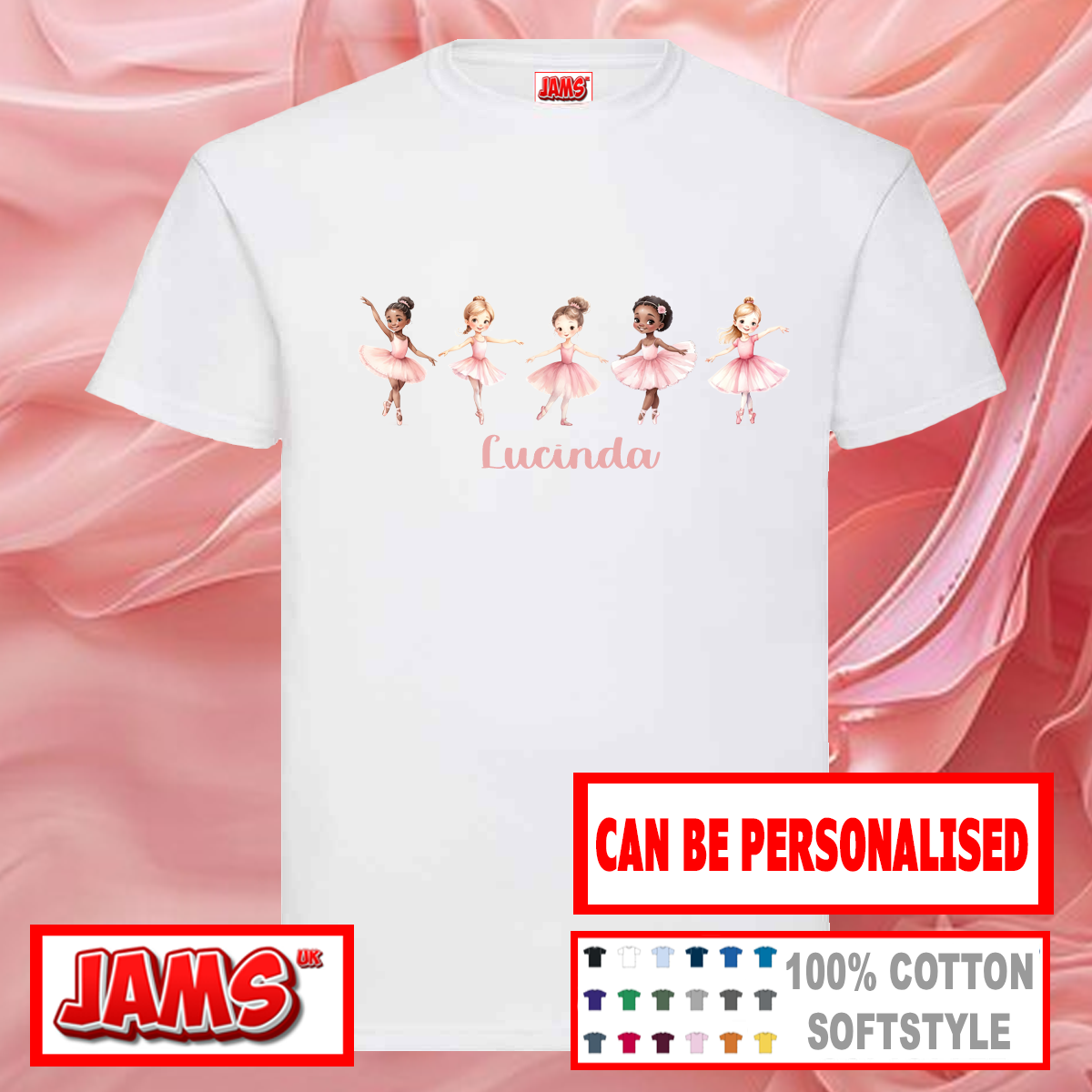 Ballet Babes Ballerina Personalised T Shirt