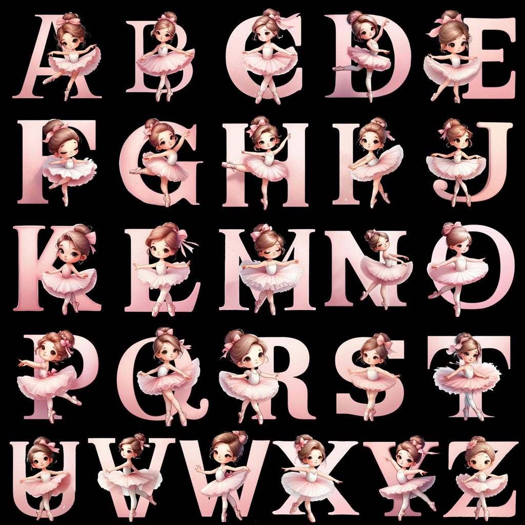 Dance Princess Ballerina Letter T Shirt