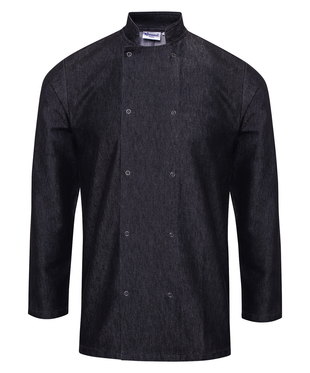 Denim chef's jacket