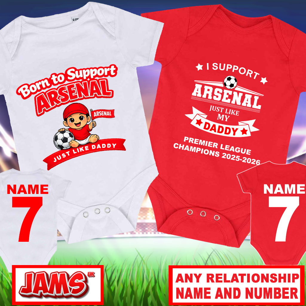 Arsenal Baby Grow - 2 Pack