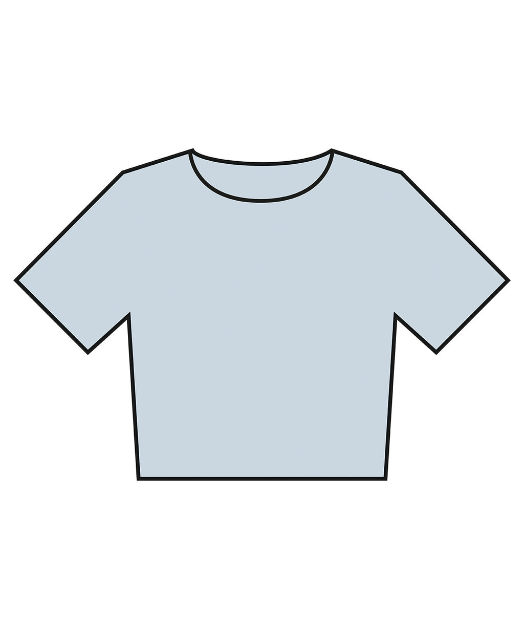 Women’s heavyweight washed cropped tee