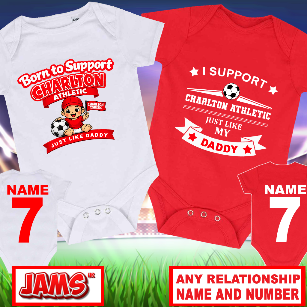 Charlton Athletic Baby Grow - 2 Pack