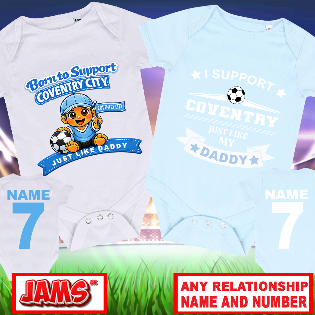 Coventry City Baby Grow - 2 Pack
