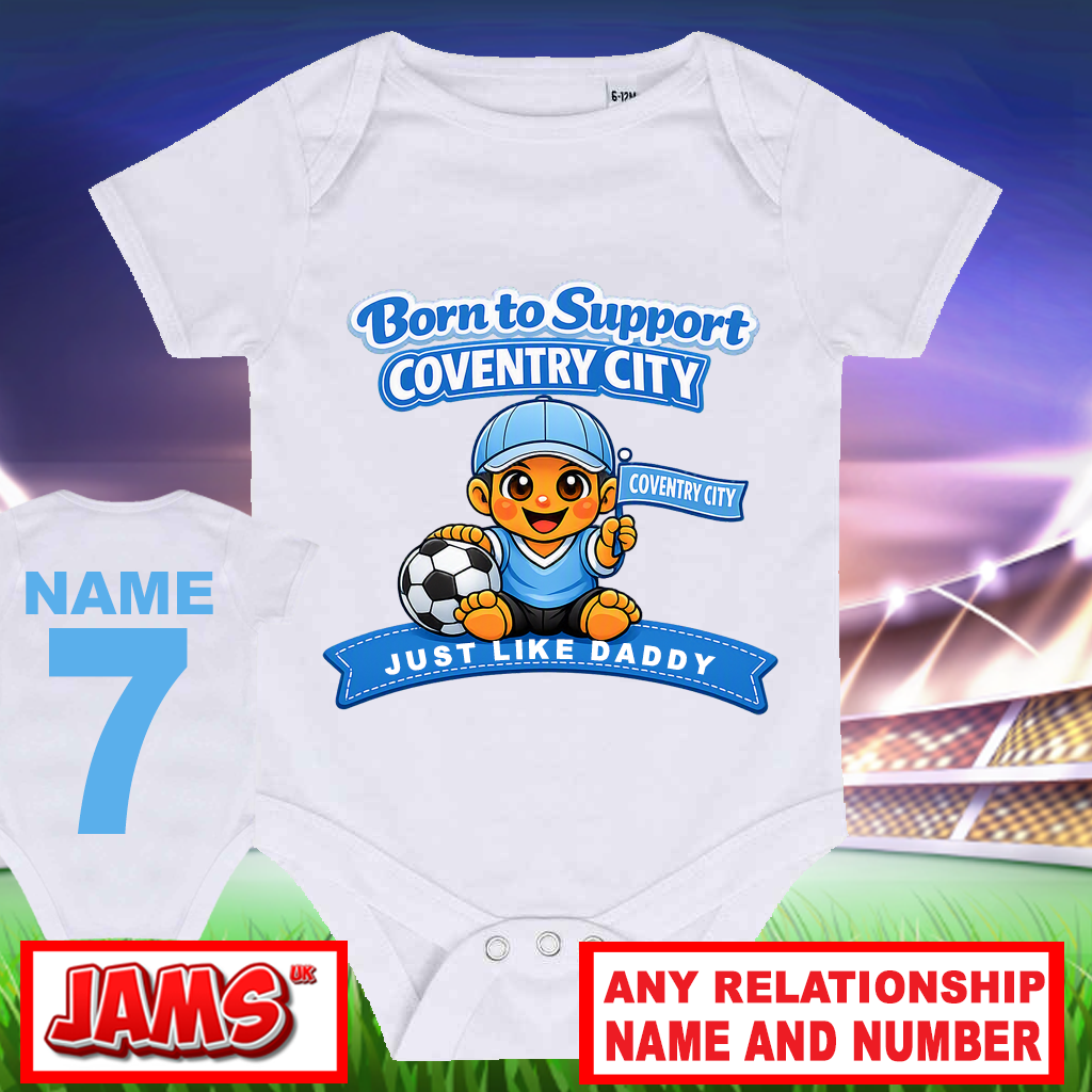 Coventry City Baby Grow - Born To Support