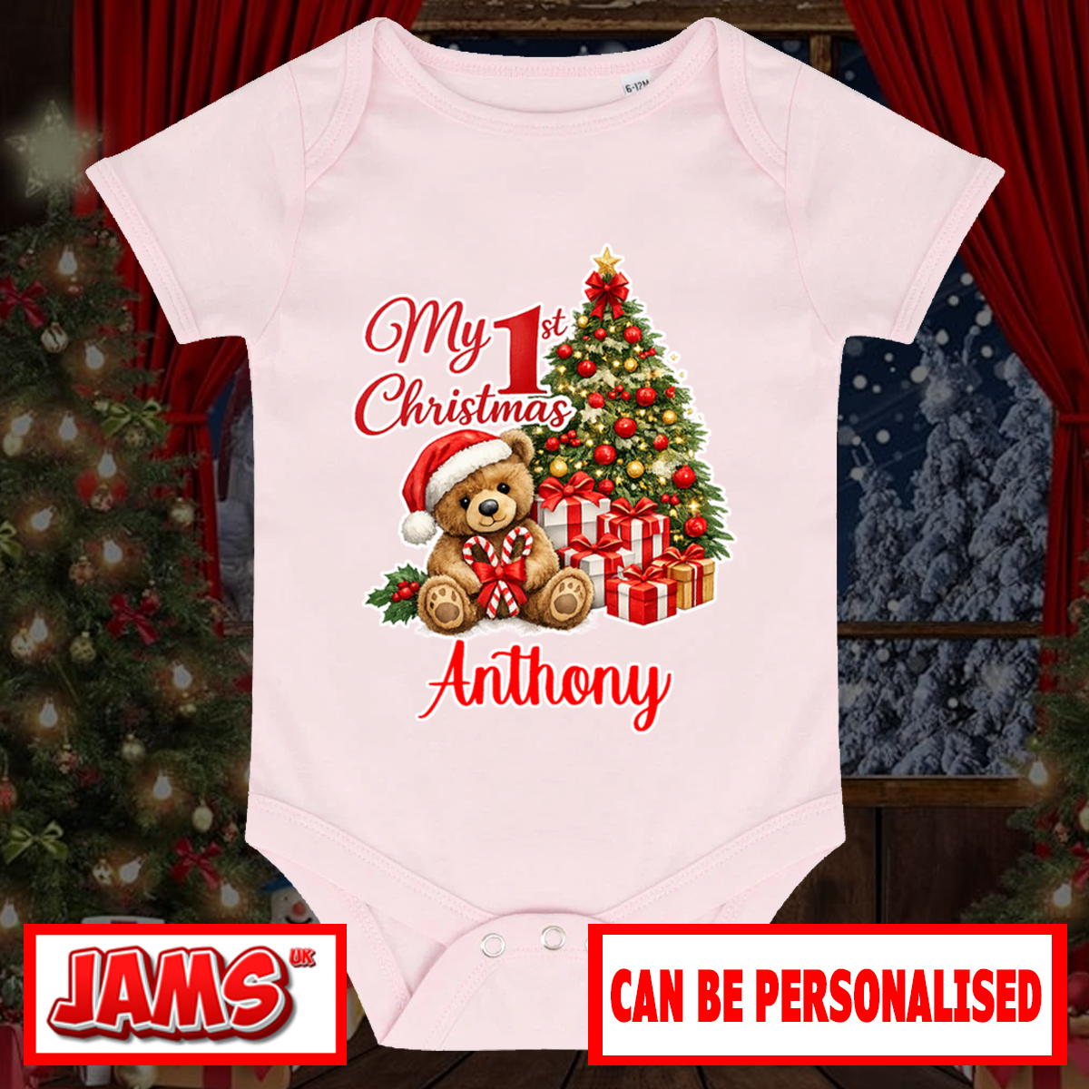 My First Christmas Baby Grow