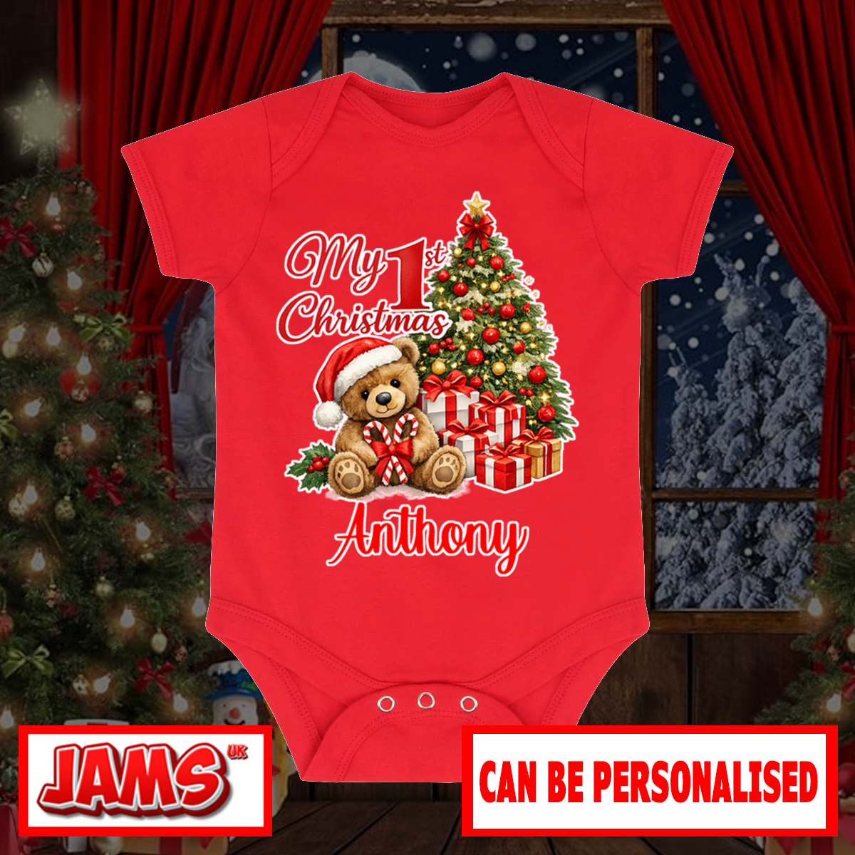 My First Christmas Baby Grow