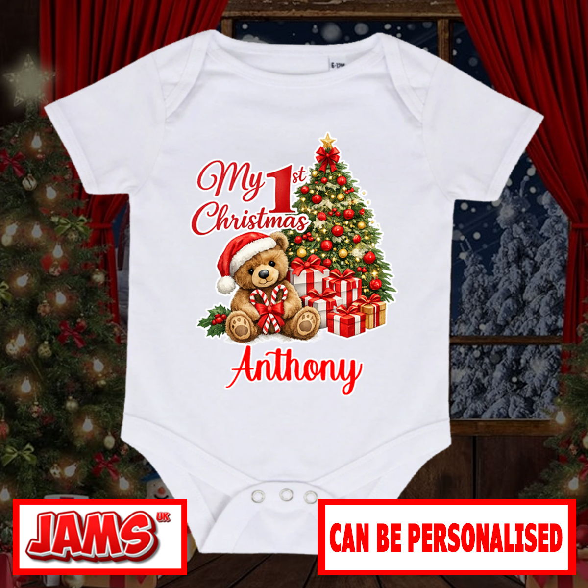 My First Christmas Baby Grow