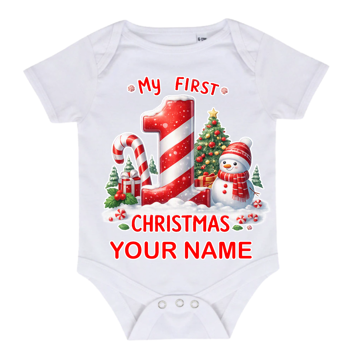 Little One’s First Christmas Baby Grow