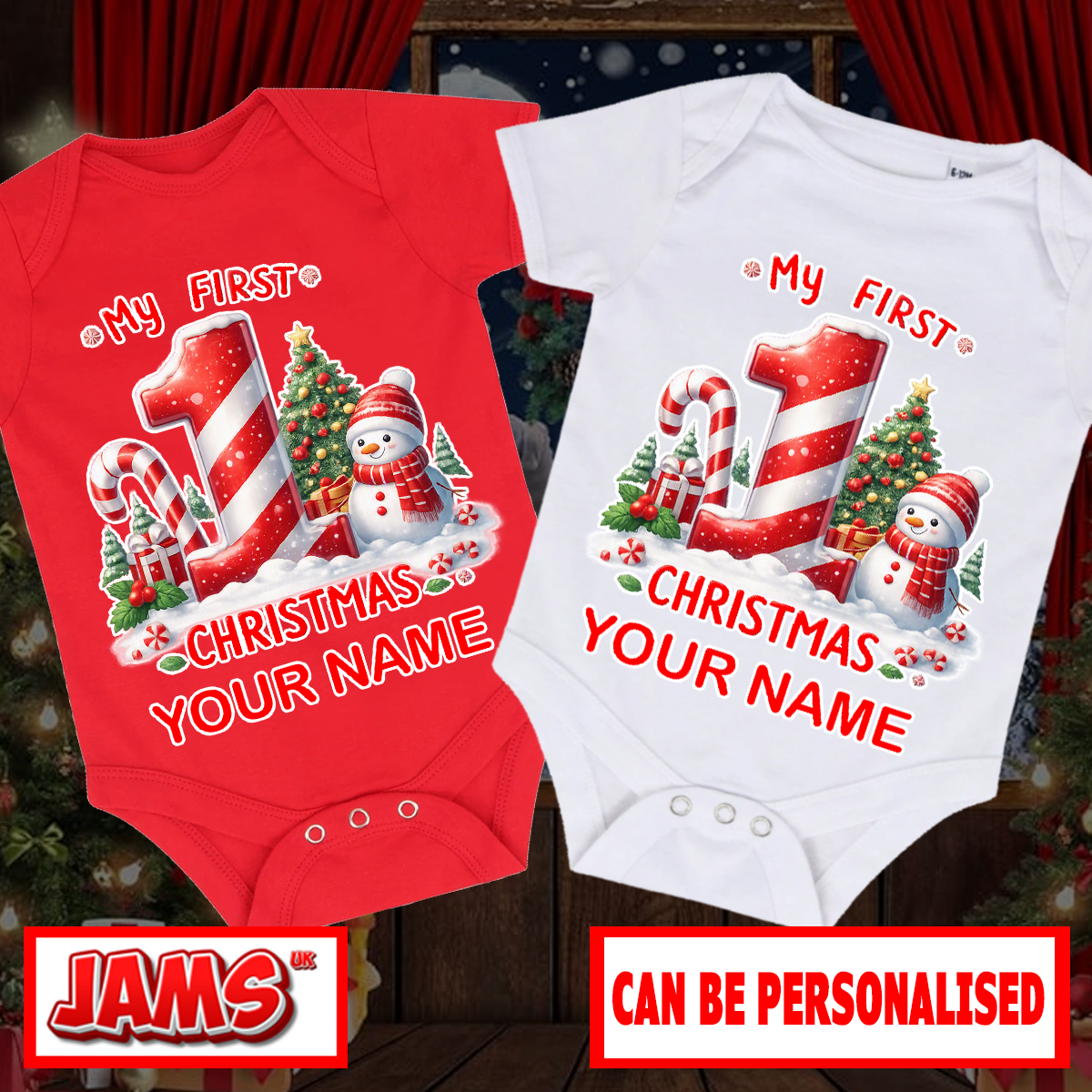 Little One’s First Christmas Baby Grow