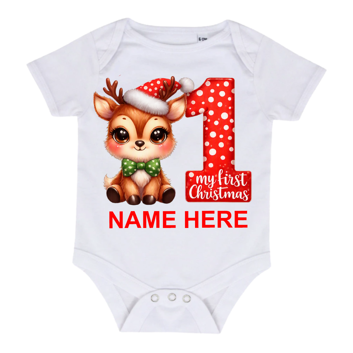 Little Reindeer’s First Christmas Baby Grow