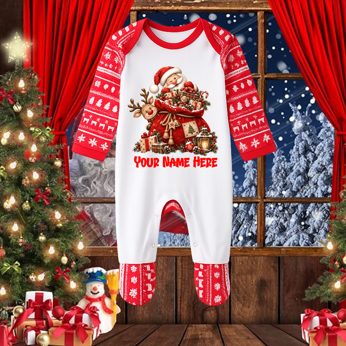 Santa Sack Romper