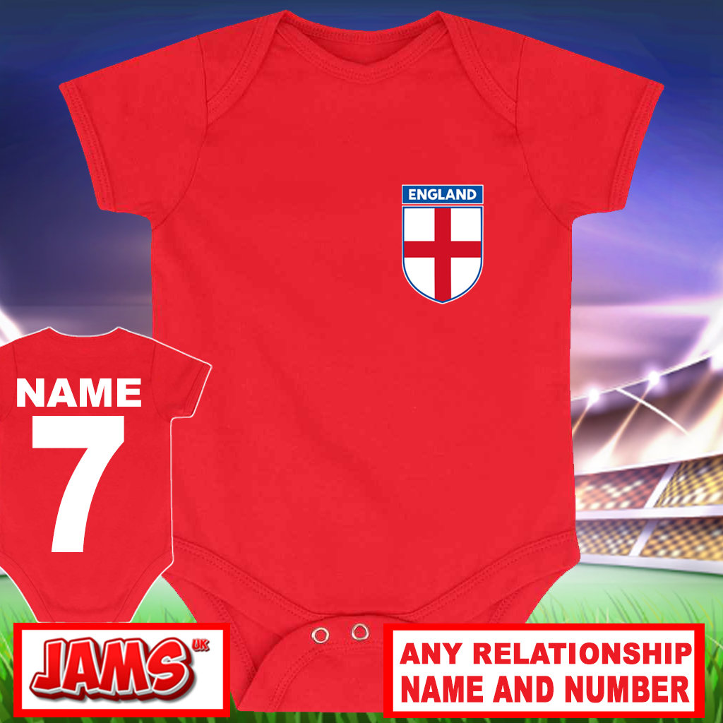 England Crest Baby Grow