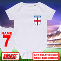 England Crest Baby Grow