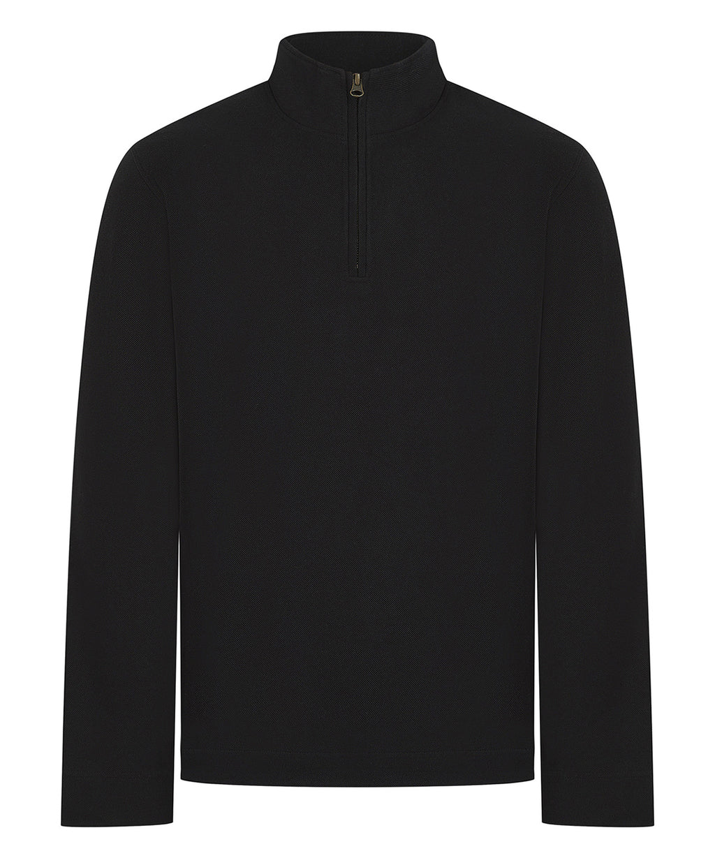 Premium piqué 1/4-zip top