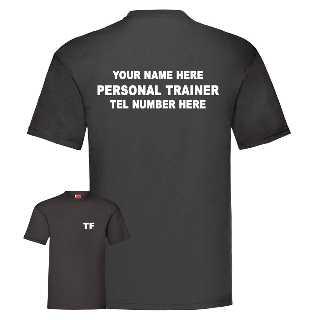 Personal Trainer With Initials, Name & Number - Mens Fit