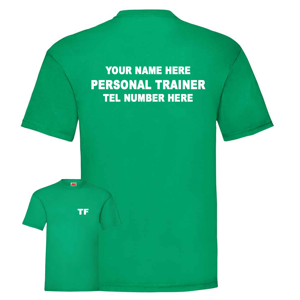 Personal Trainer With Initials, Name & Number - Mens Fit