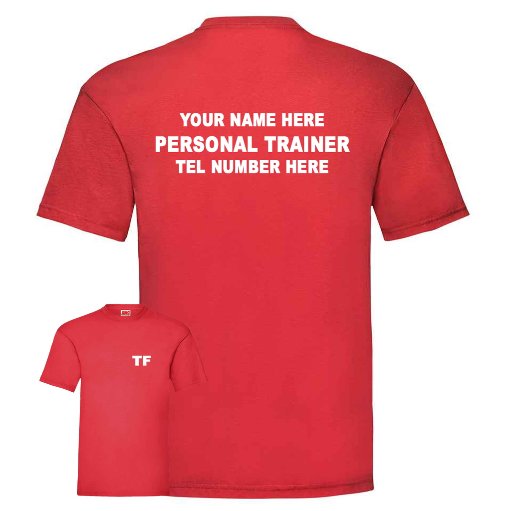 Personal Trainer With Initials, Name & Number - Mens Fit